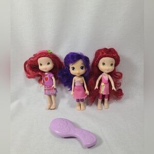 3 Rare 2008 Hasbro Strawberry Shortcake Collectible 6” Tall Dolls